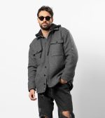 پیراهن پشمی آستر دار پل اند بیر | PULL & BEAR - Image 15
