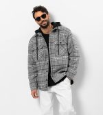 پیراهن پشمی آستر دار پل اند بیر | PULL & BEAR - Image 9