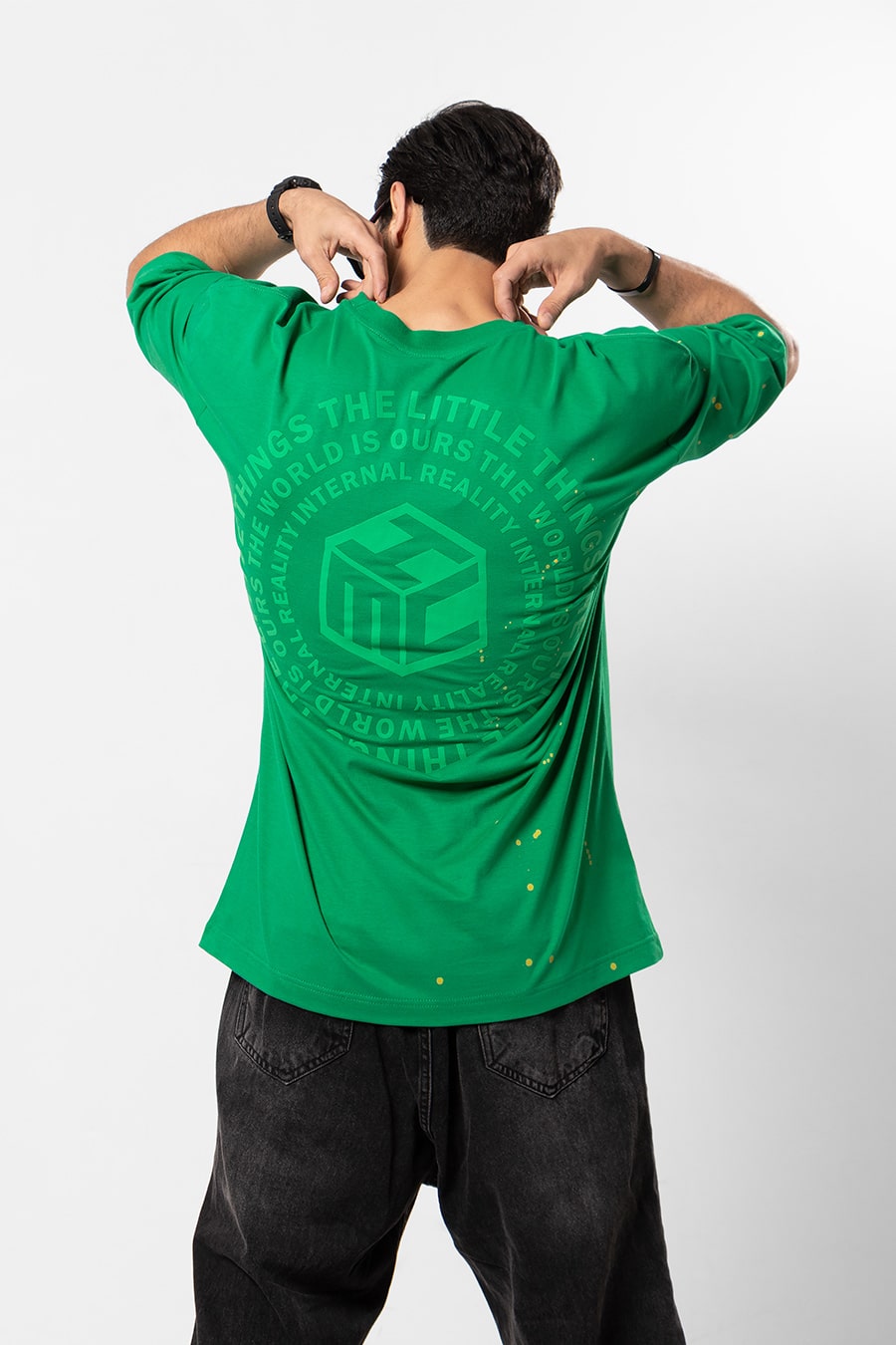 تیشرت اورسایز ماچینیست چاپ مربعی