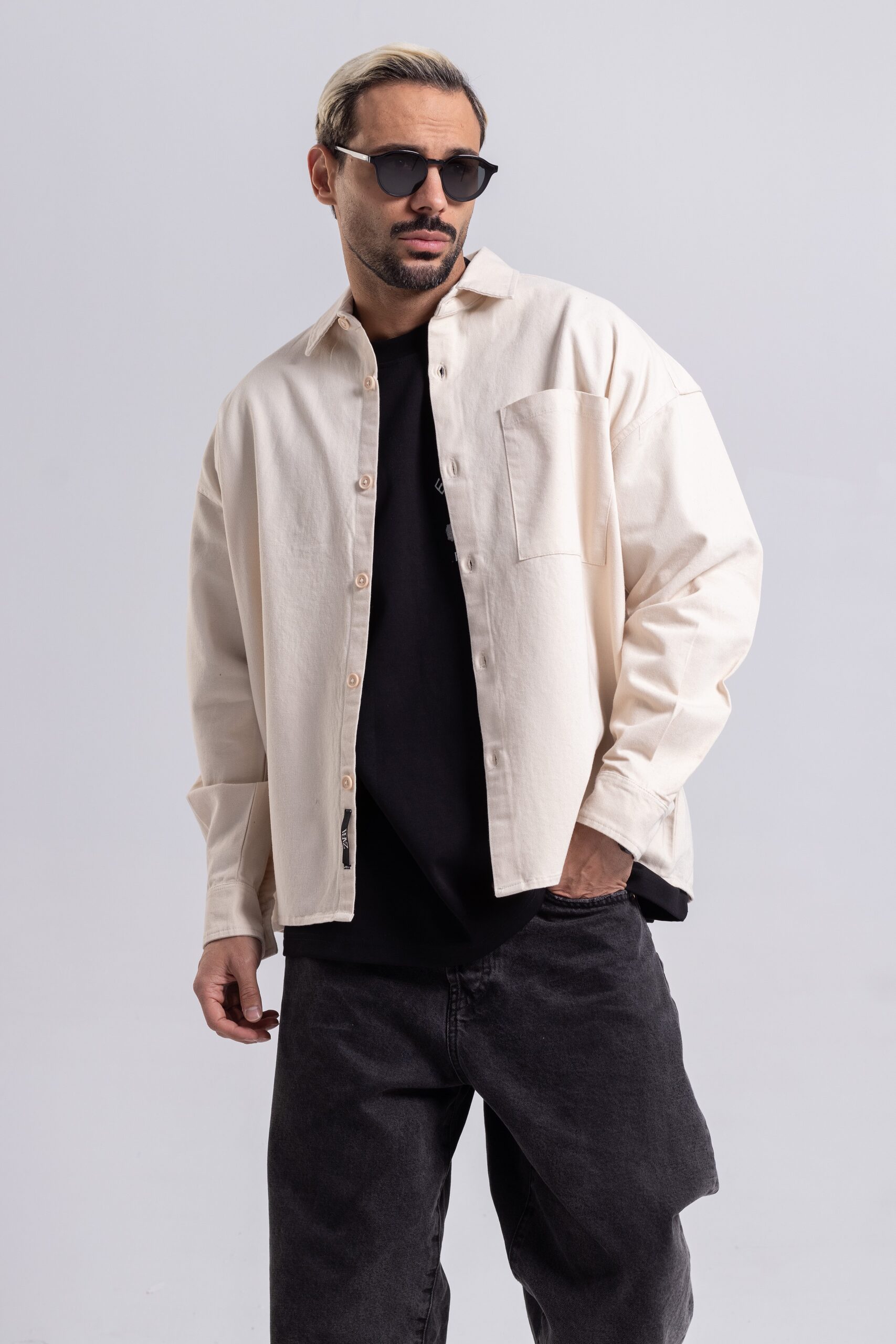 zara-shirt (8) پیراهن زارا کتان تک جیب (061) - Image 1