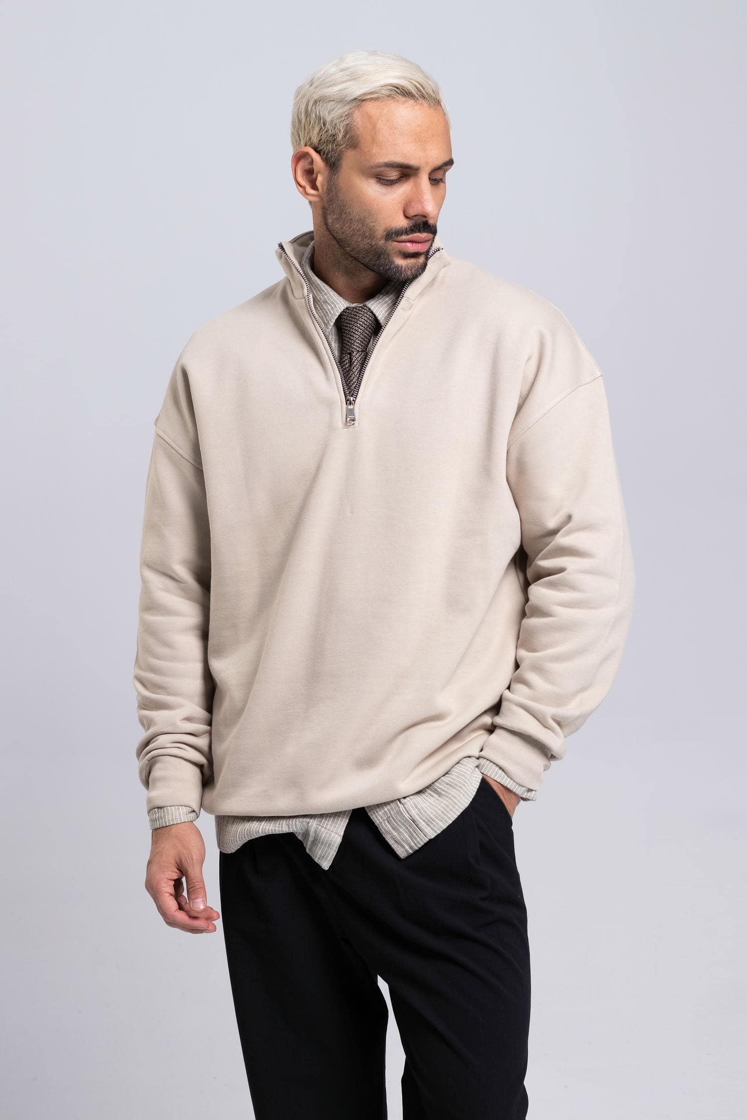 90202770 (6)-min بلوز اسنشیال نیم زیپ بیسیک (277) - Image 1