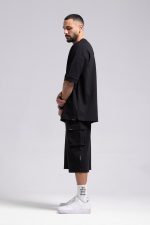تیشرت برشکا بیسیک سر آستین مچ دار (818) - Image 5