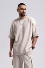 تیشرت برشکا بیسیک سر آستین مچ دار (818) - Image 9